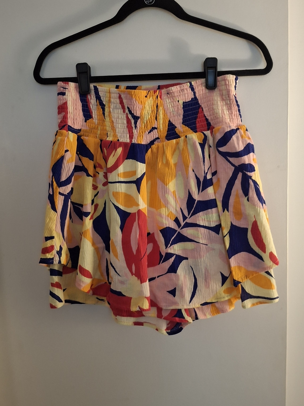 ELLA Women's Floral Smocked Waist Ruffle Skort - Multi
